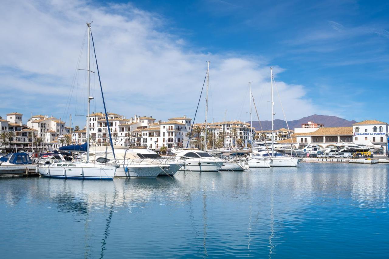 דירות 15 First Line Penthouse With Wonderful Seaview Near Duquesa Golf Manilva Andalucia מראה חיצוני תמונה