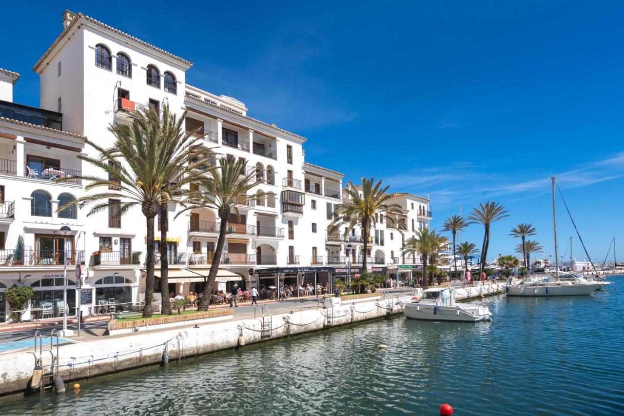 דירות 15 First Line Penthouse With Wonderful Seaview Near Duquesa Golf Manilva Andalucia מראה חיצוני תמונה